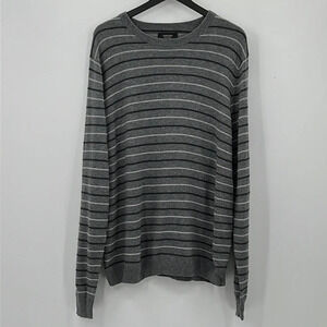 Nordstrom Men's Shop Wool Blend Striped Crewneck Sweater - NWOT - Size 2XL